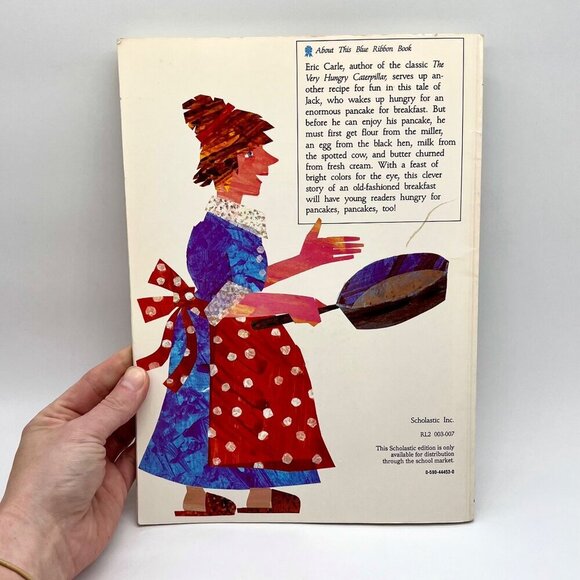 Eric Carle Pancakes Pancakes 1992 Vintage Scholastic Large Book - Picture 7 of 8